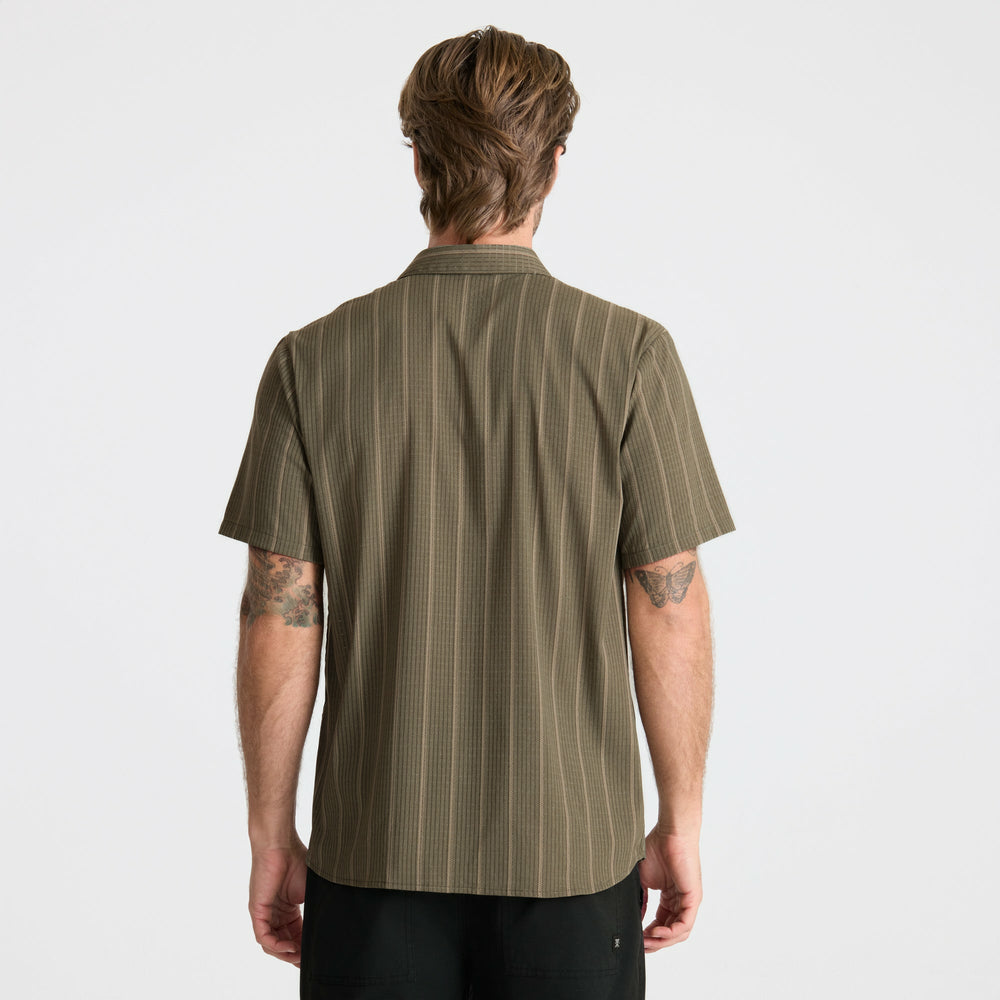 Bless Up Breathable Stretch Shirt in Military Stripes