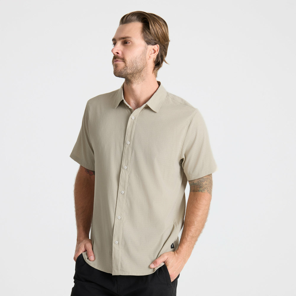 Bless Up Breathable Stretch Shirt in Fossil