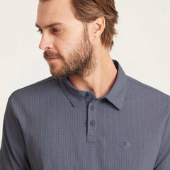 Bless Up Breathable Stretch Polo Shirt in Slate