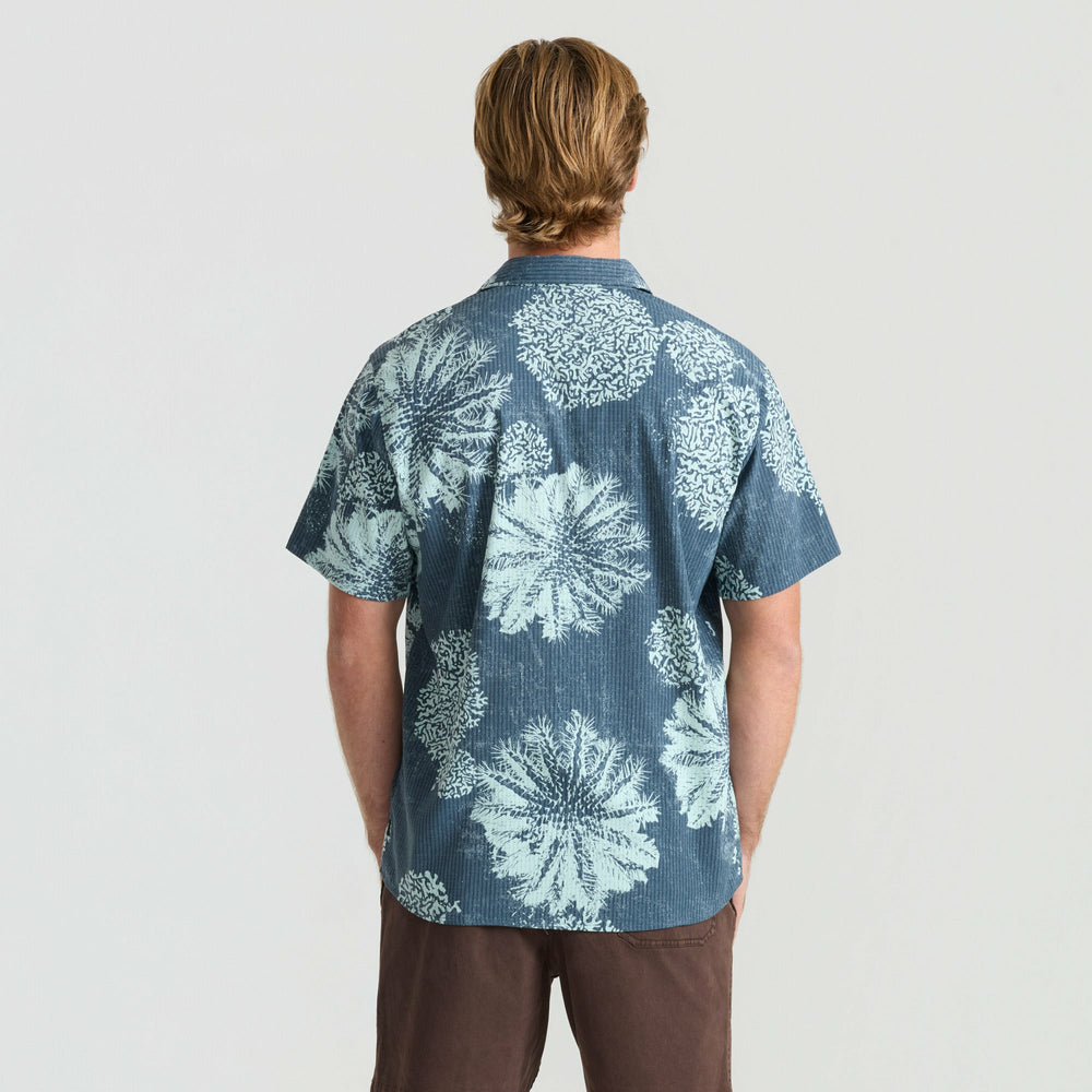 Bless Up Button Up Shirt in Navy Pukpulko