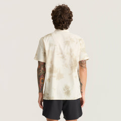 Bless Up Trail Button Up Shirt in Ivory Crystal Wash