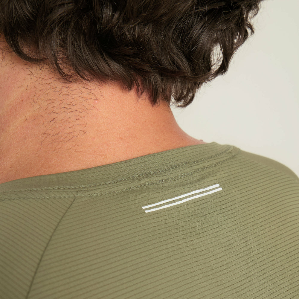 Alta Elite Trail Short Sleeve Tee in Light Military