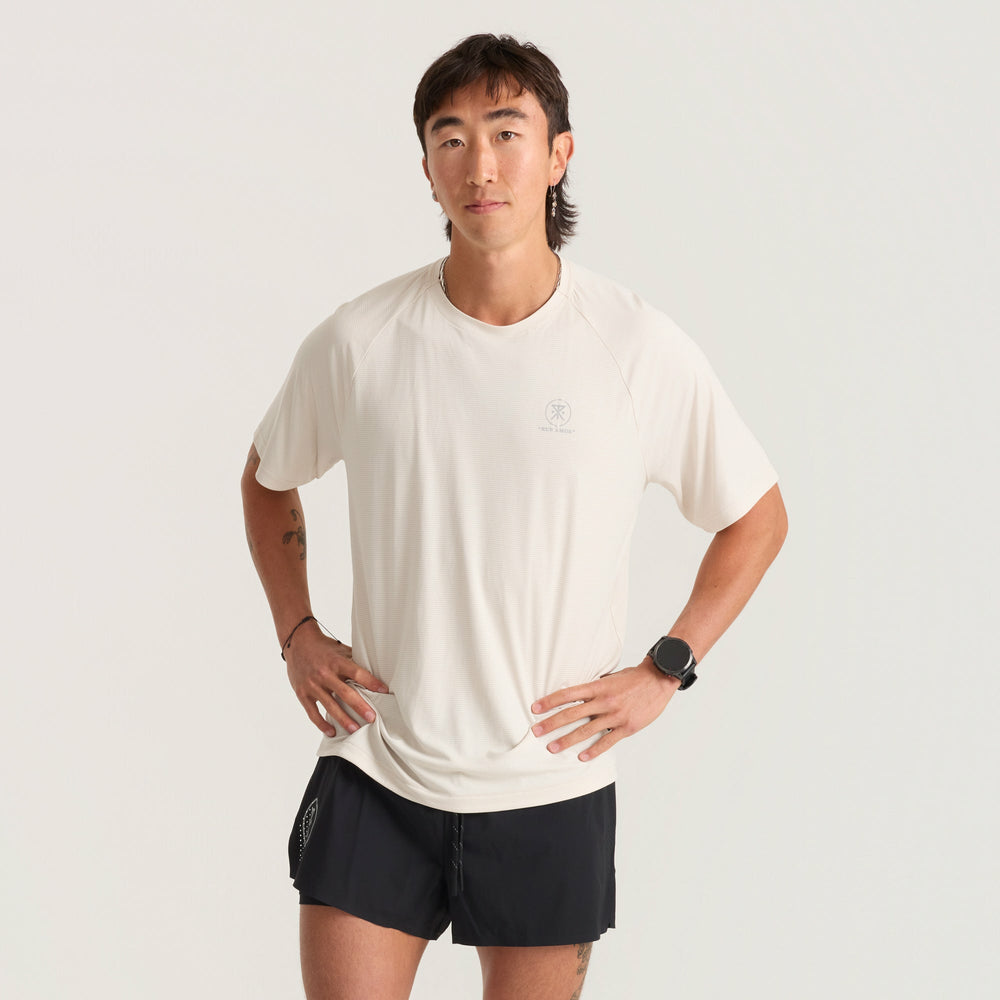 Alta Elite Trail Short Sleeve Tee in Moonstone