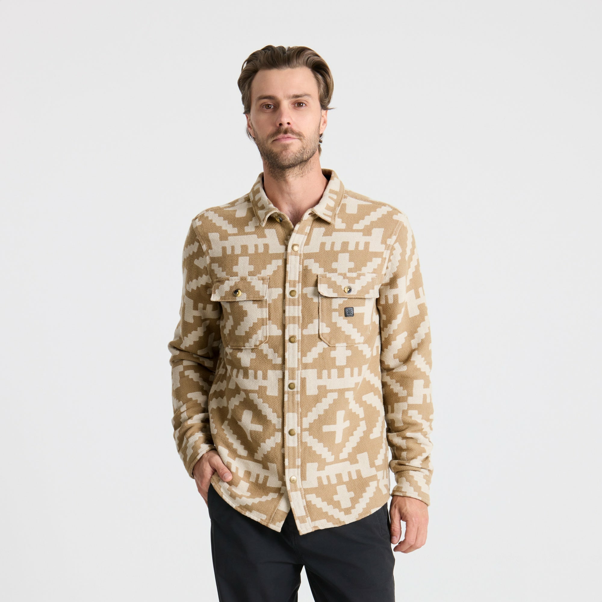 Nordsman Jacquard Flannel in Light Khaki