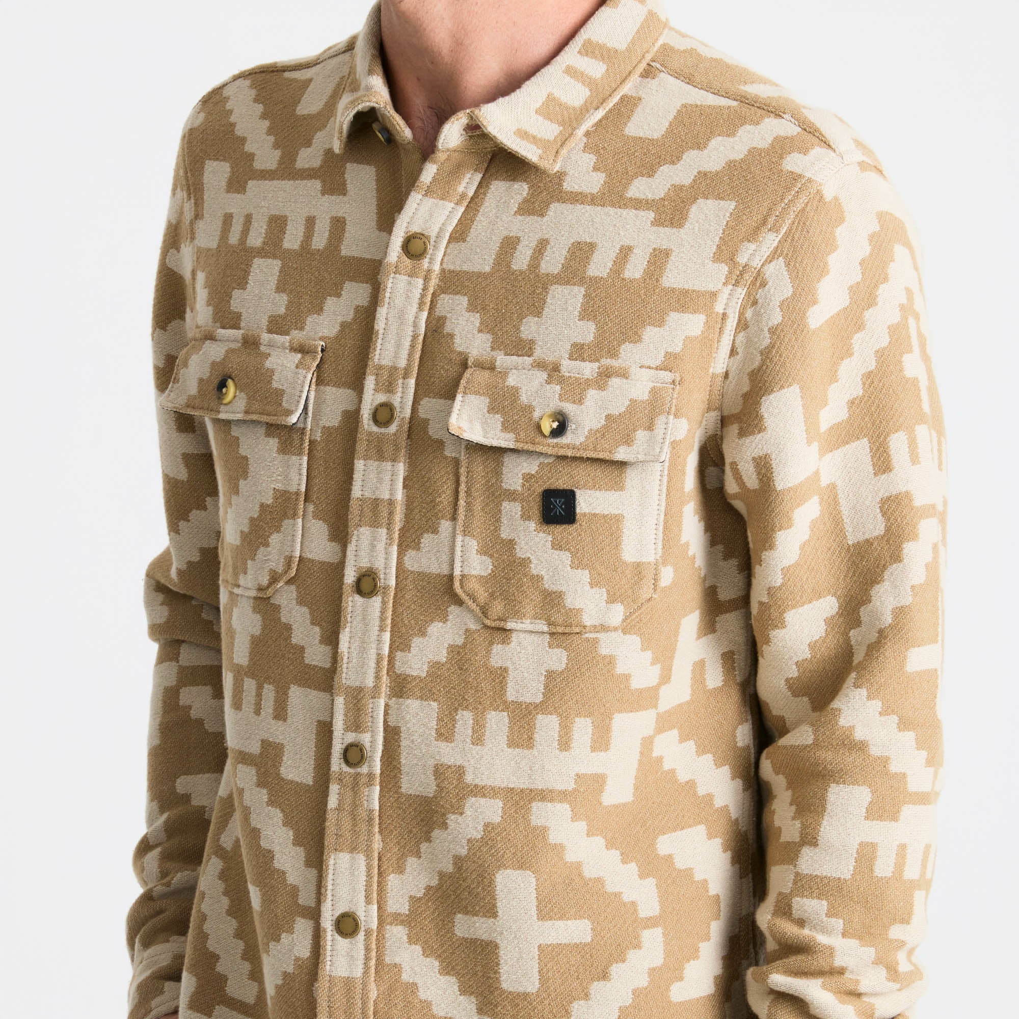 Nordsman Jacquard Flannel in Light Khaki