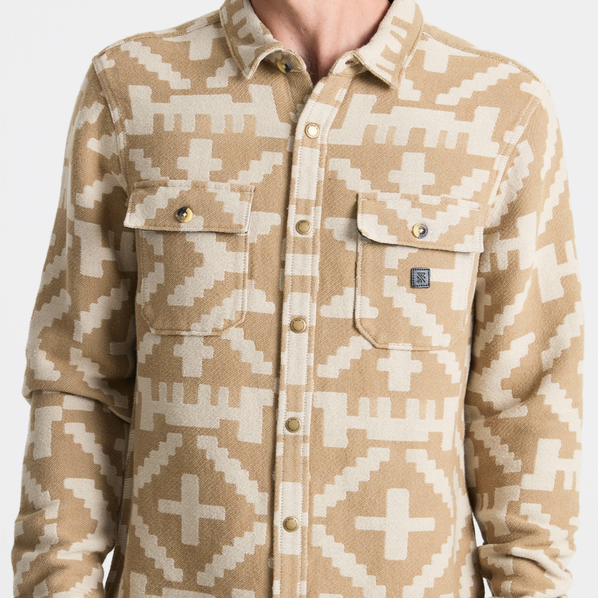Nordsman Jacquard Flannel in Light Khaki