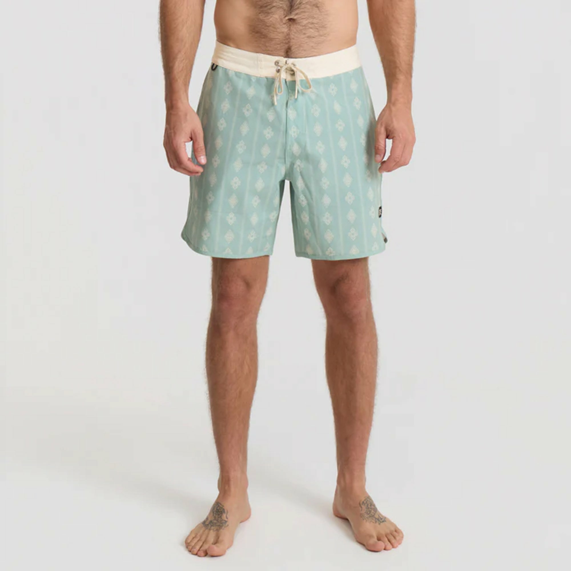 Chiller Scallop Boardshorts in Hazy Blue