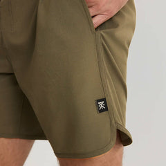 Chiller Scallop Boardshorts in Military