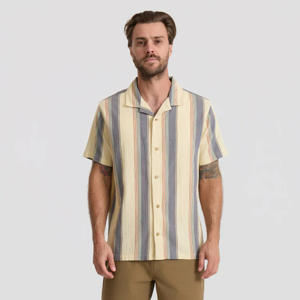 Gonzo Short Sleeve Button Up Shirt in Ivory