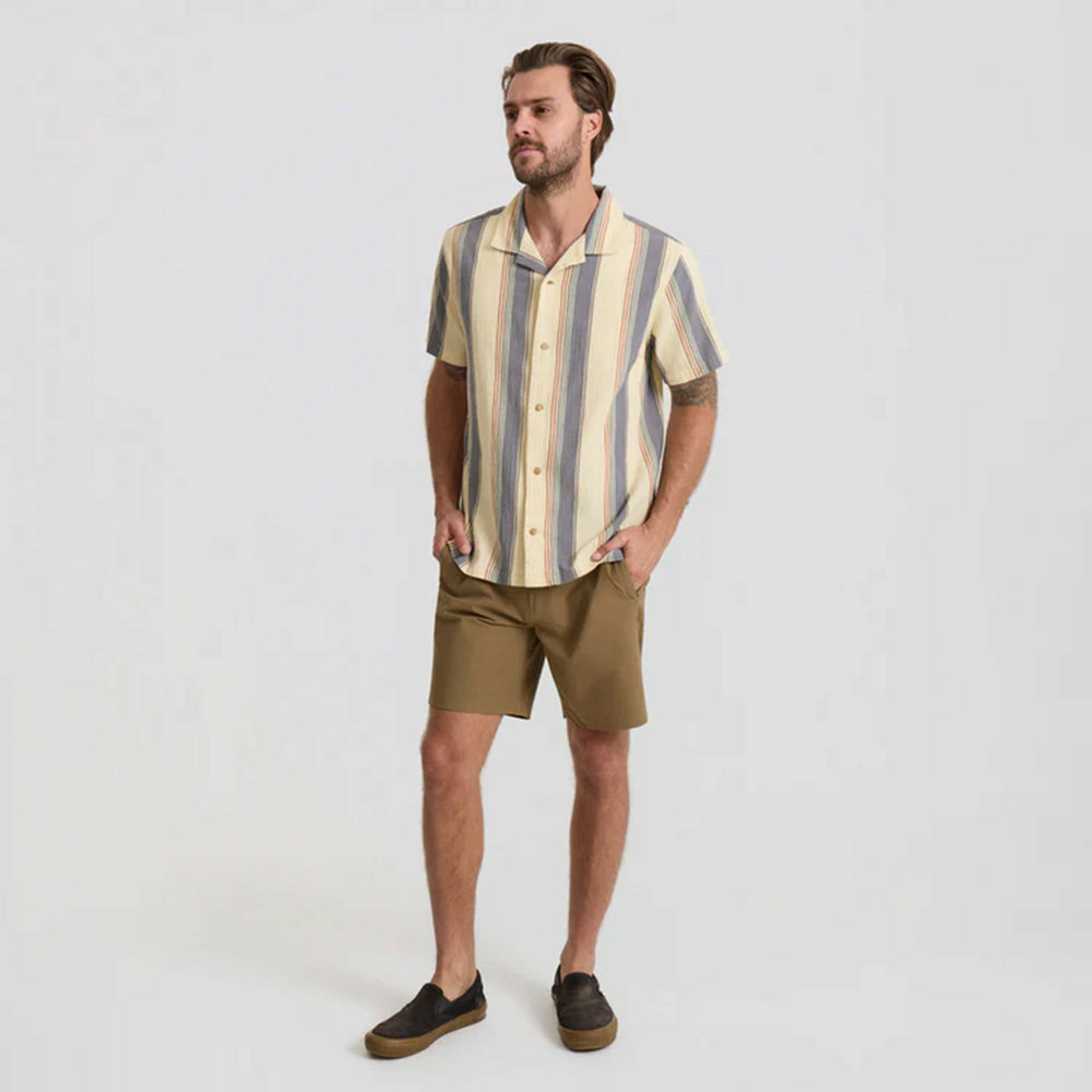 Gonzo Short Sleeve Button Up Shirt in Ivory