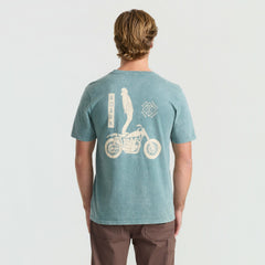 Ghostrider Premium Tee in Slate Green