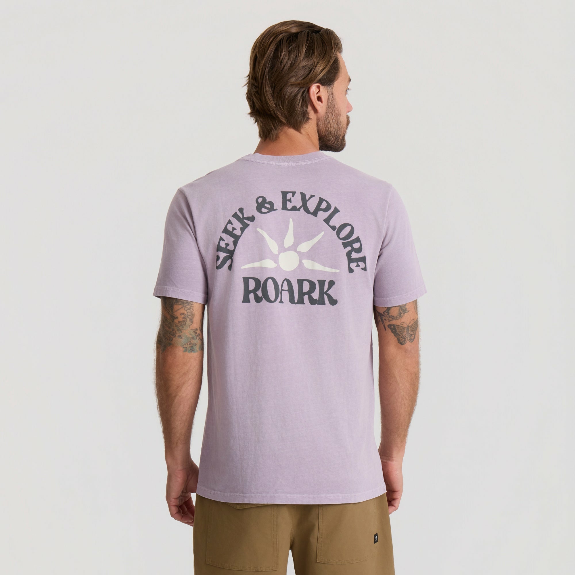 Seek & Explore Premium Tee in Dusty Lilac