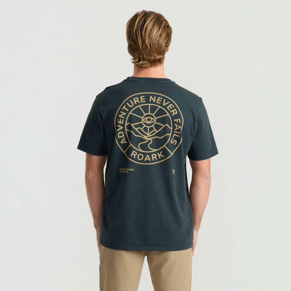 Division Premium Tee in Washed Black