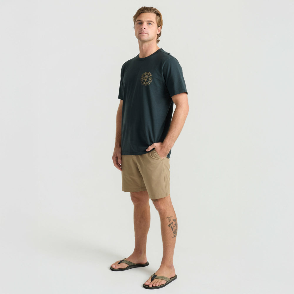 Division Premium Tee in Washed Black