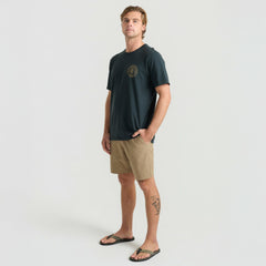 Division Premium Tee in Washed Black