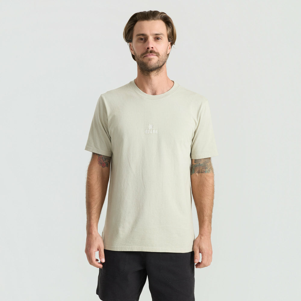 Safecamp Embroidery Premium Tee in Fossil