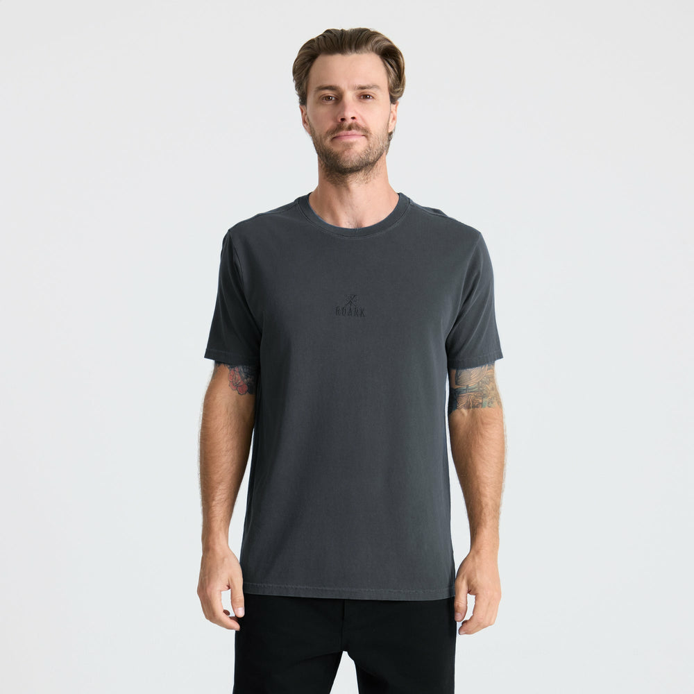 Safecamp Embroidery Premium Tee in Charcoal