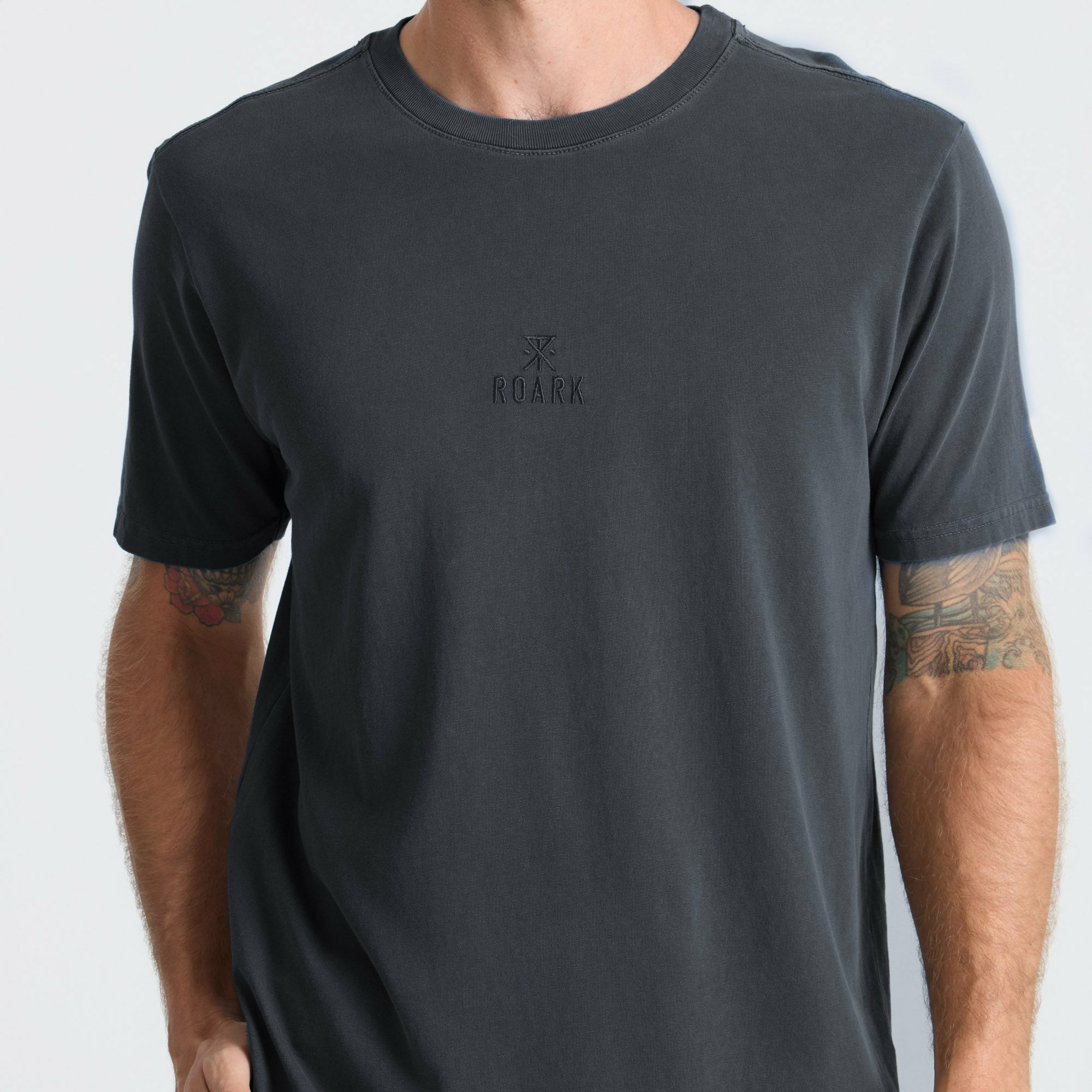 Safecamp Embroidery Premium Tee in Charcoal