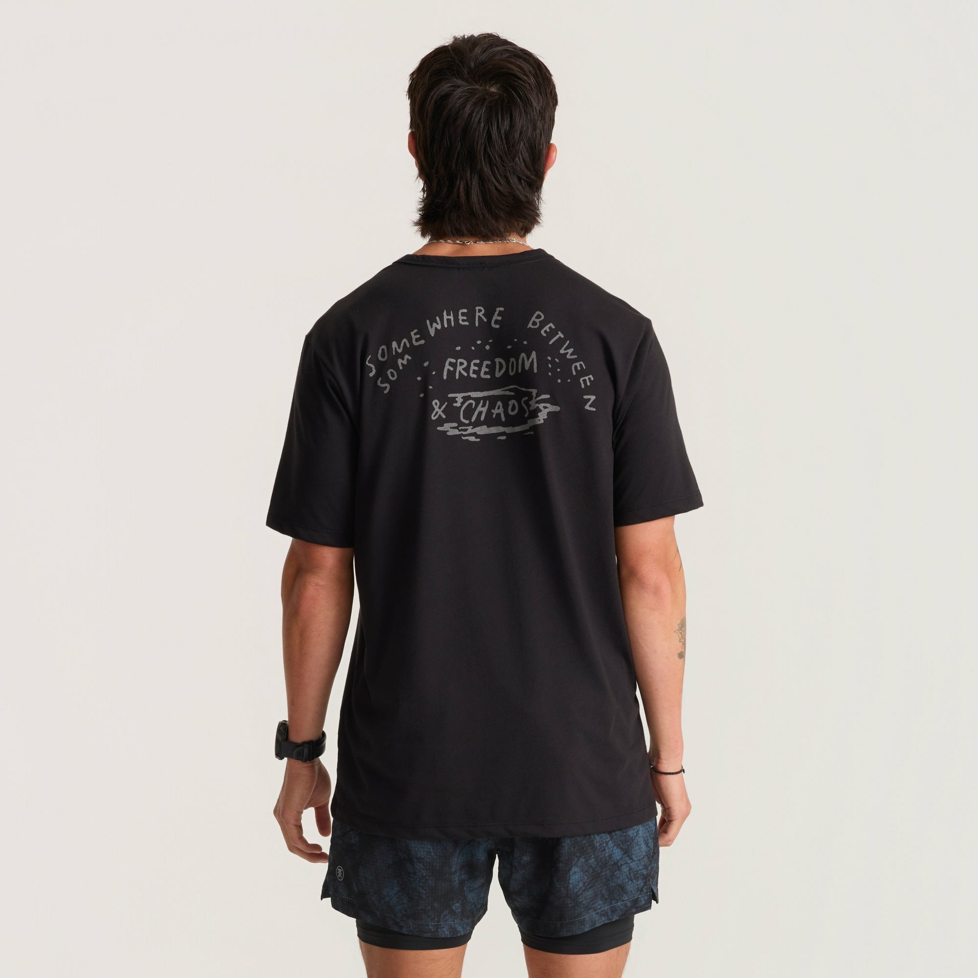 Mathis Active Short Sleeve Tee in Bod Black