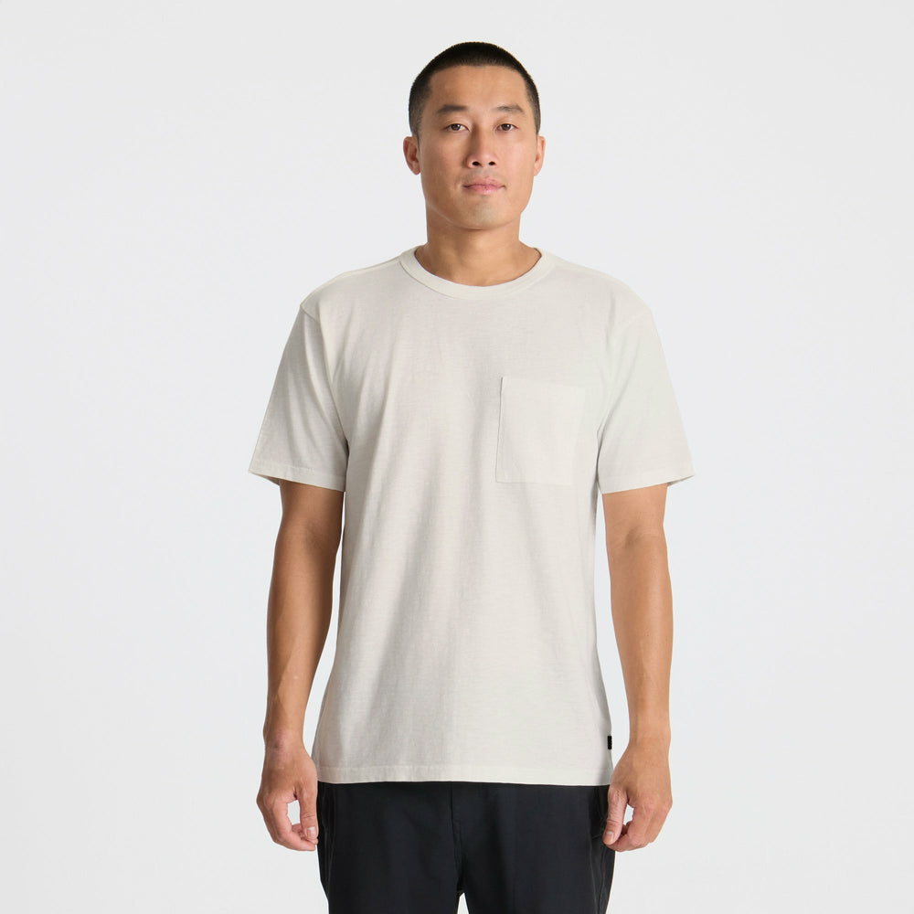 Well Worn Organic Short Sleeve Tee in Off White