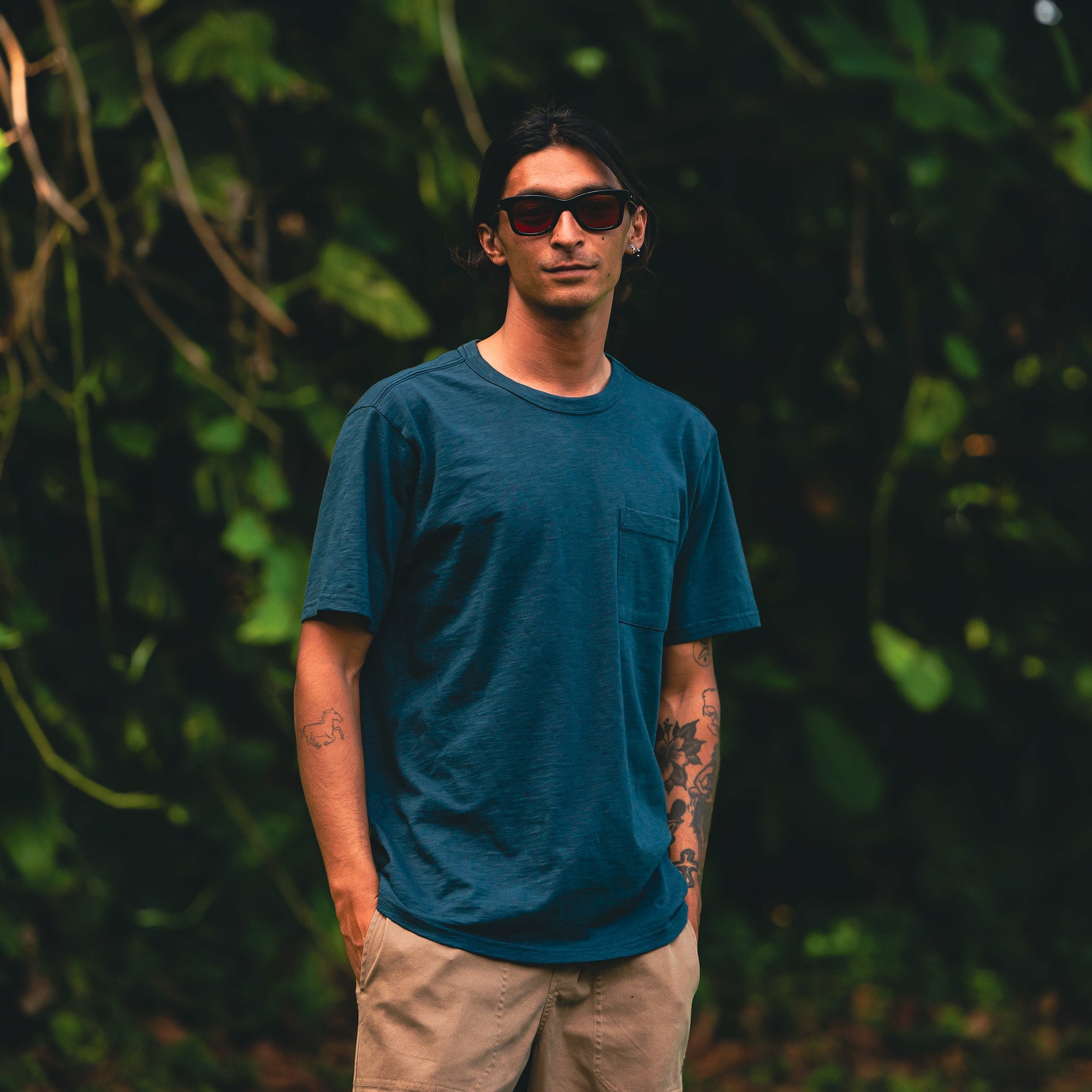 Well Worn Organic Short Sleeve Tee in Navy