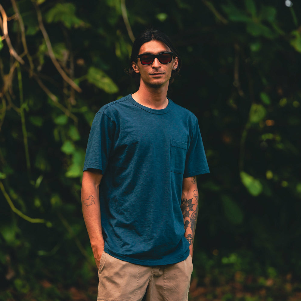 Well Worn Organic Short Sleeve Tee in Navy