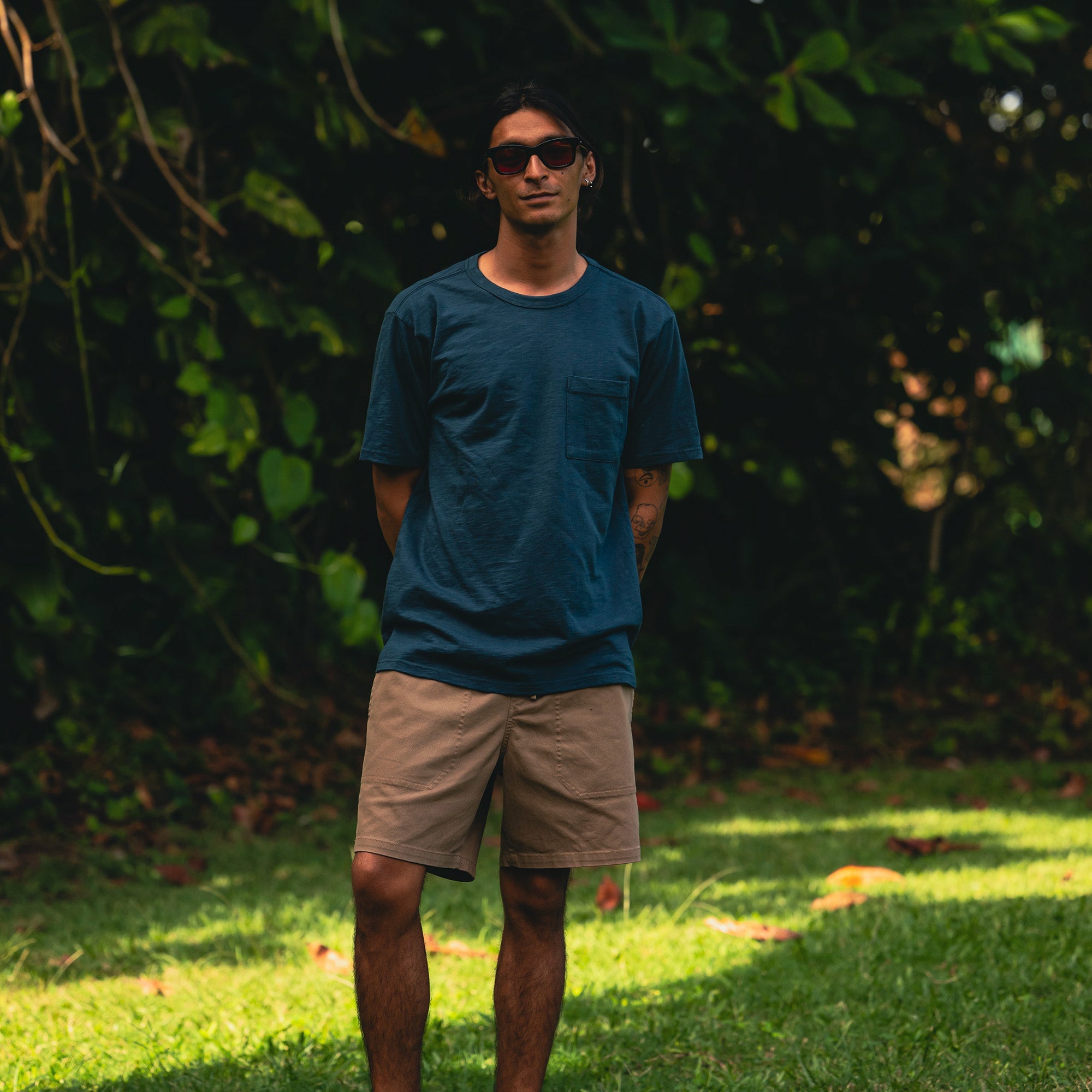 Well Worn Organic Short Sleeve Tee in Navy