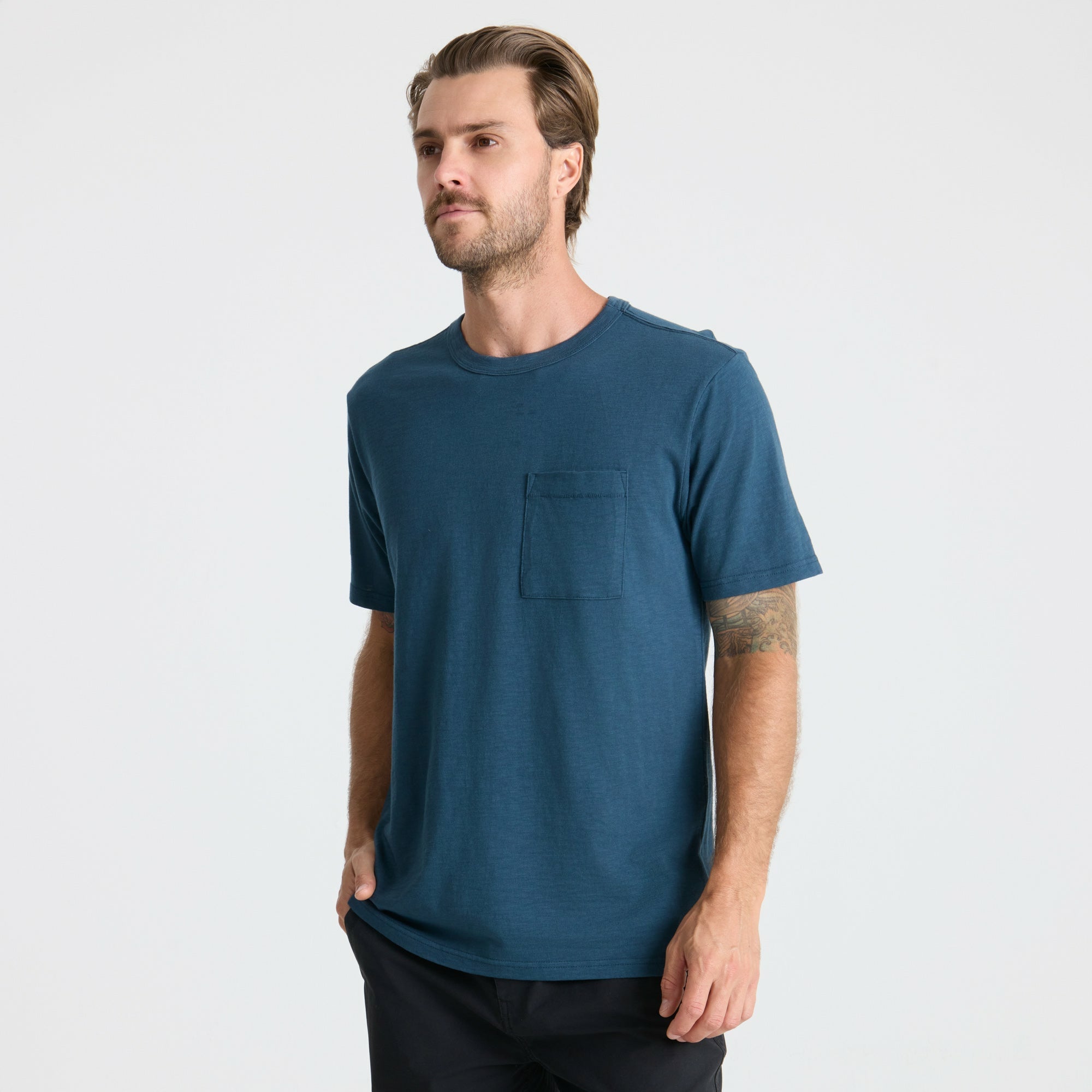 Well Worn Organic Short Sleeve Tee in Navy