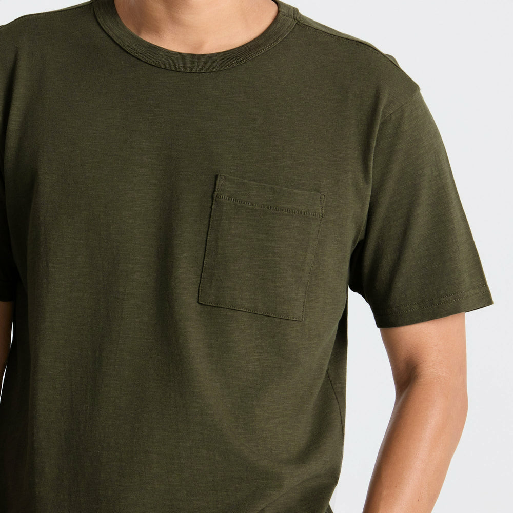 Well Worn Organic Short Sleeve Tee in Military