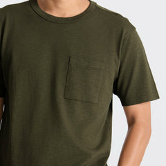 Well Worn Organic Short Sleeve Tee in Military
