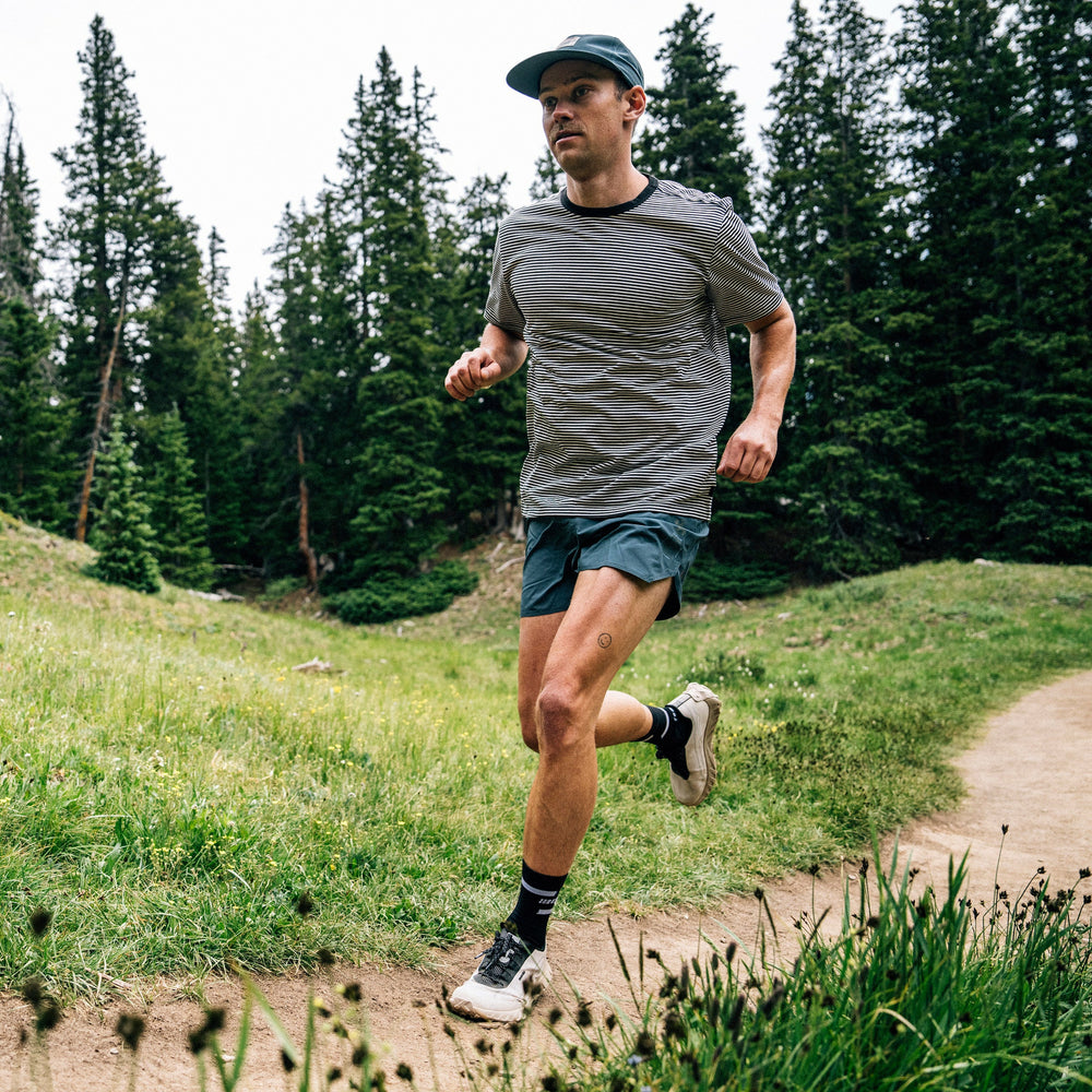 Borrego Short Sleeve Active Tee in Stripe