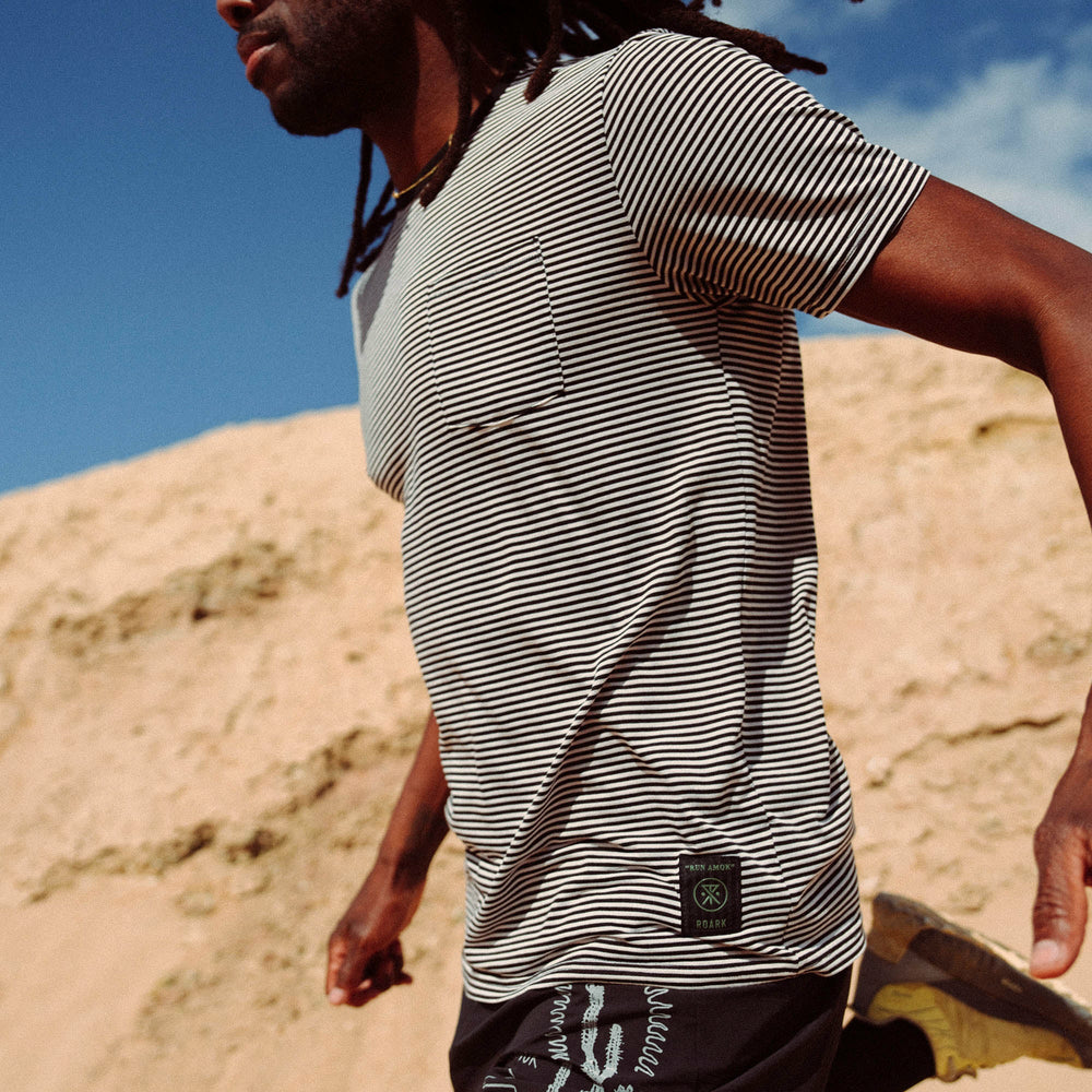 Borrego Short Sleeve Active Tee in Stripe