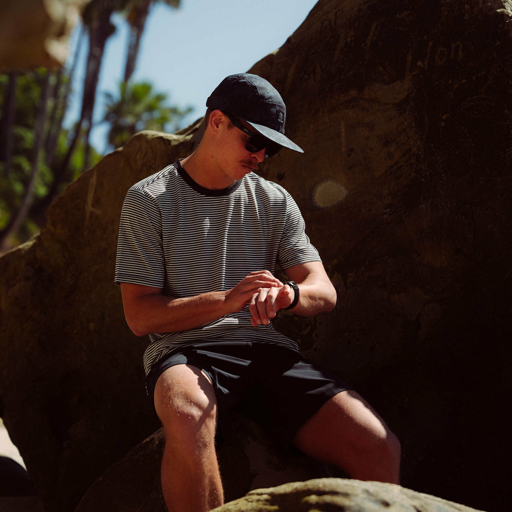 Borrego Short Sleeve Active Tee in Stripe