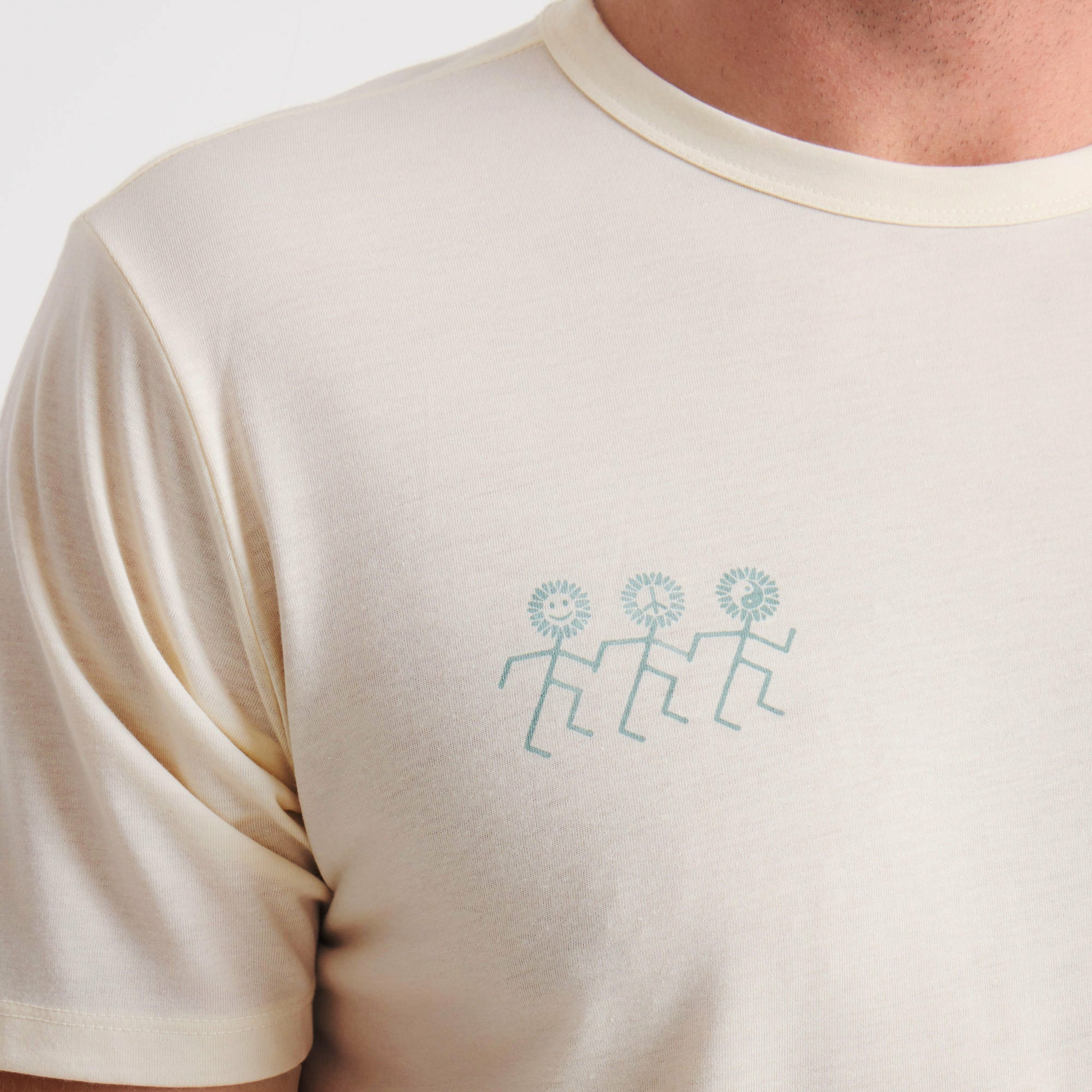Mathis Active Short Sleeve Tee in Unbleached