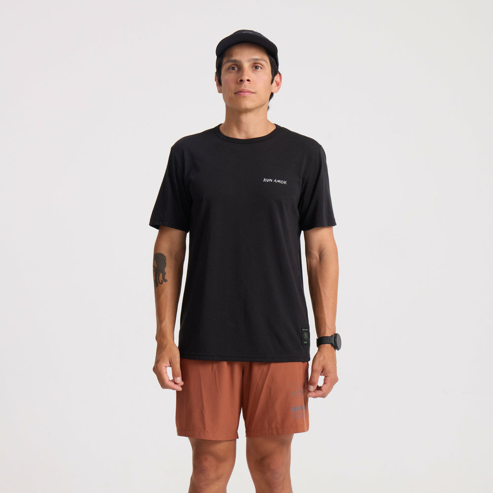 Mathis Active Short Sleeve Tee in Black