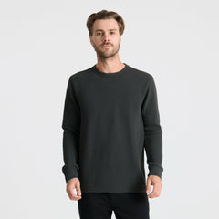 Well Worn Thermal Long Sleeve Tee in Onyx