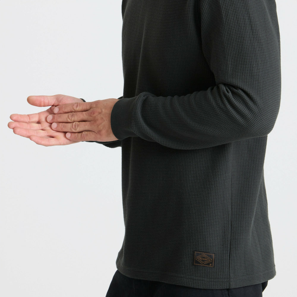 Well Worn Thermal Long Sleeve Tee in Onyx