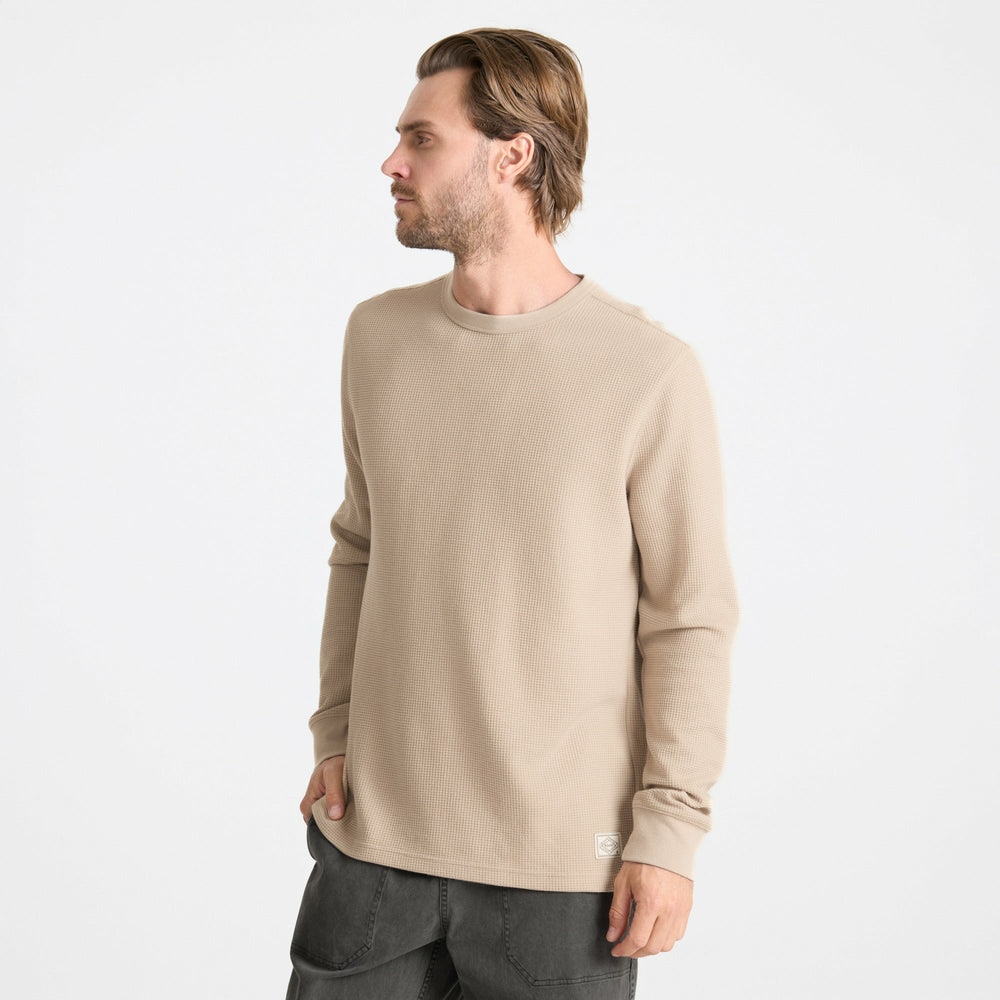 Well Worn Thermal Long Sleeve Tee in Fossil