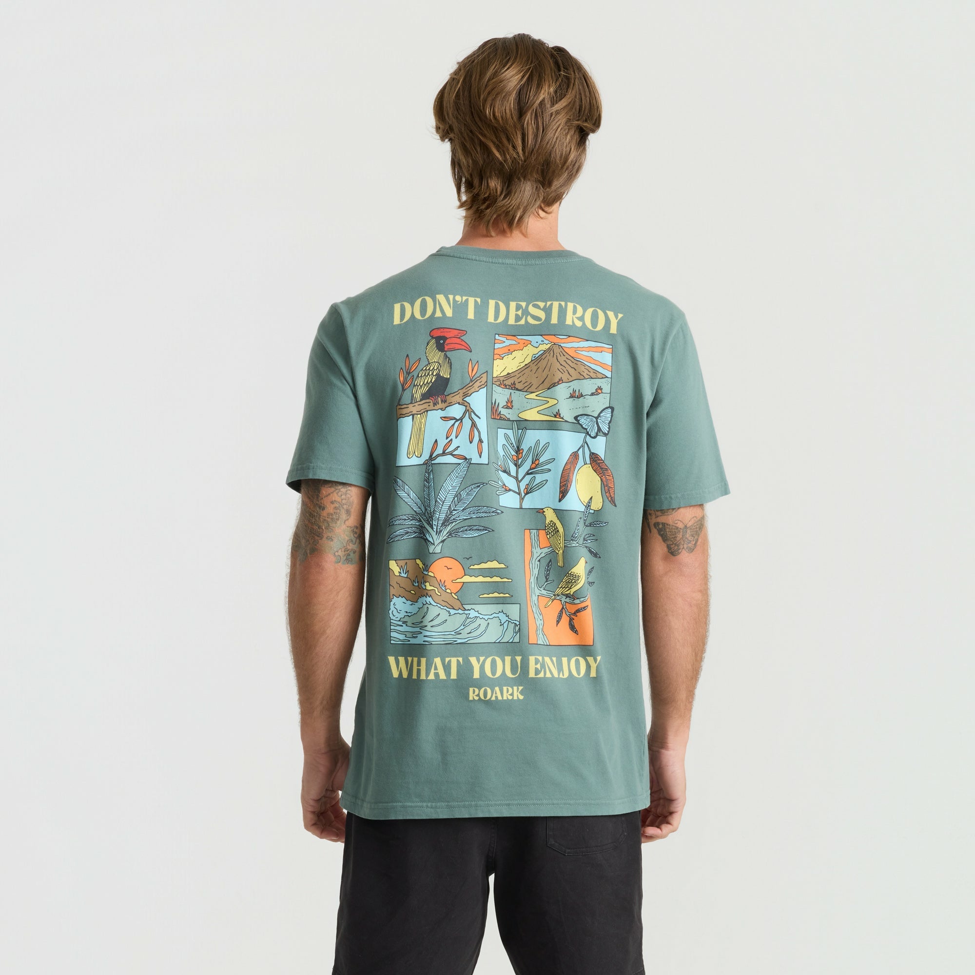 Enjoy Premium Tee in Slate Green