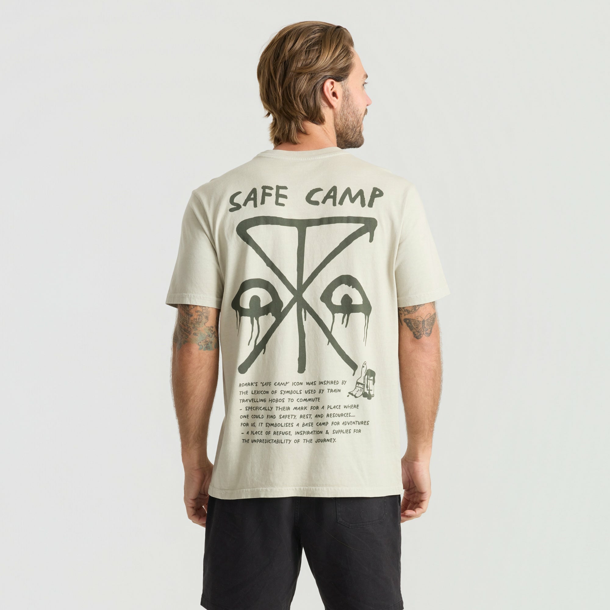 Safecamp Premium Tee in Fossil