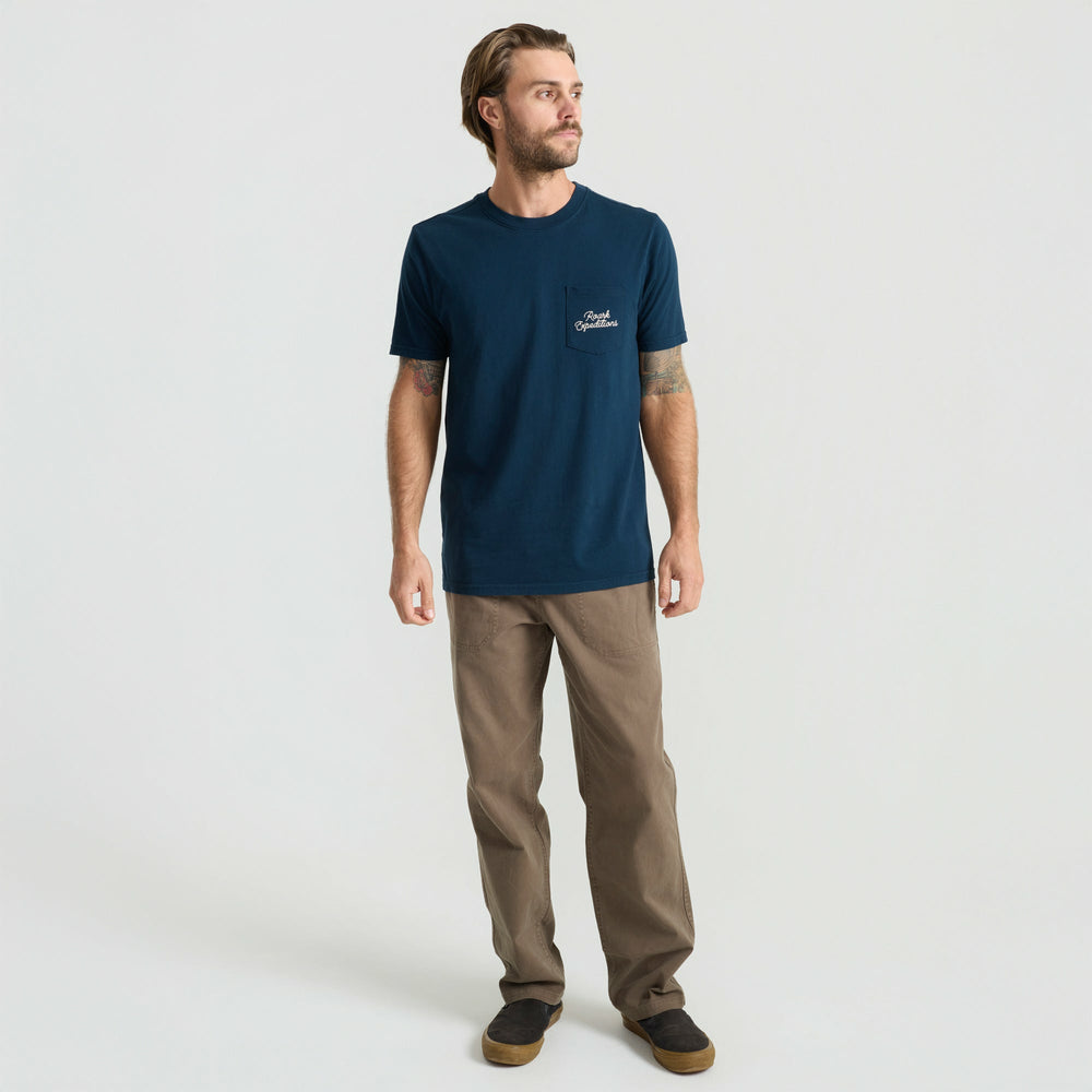 Expeditions Pocket Premium Tee in Navy