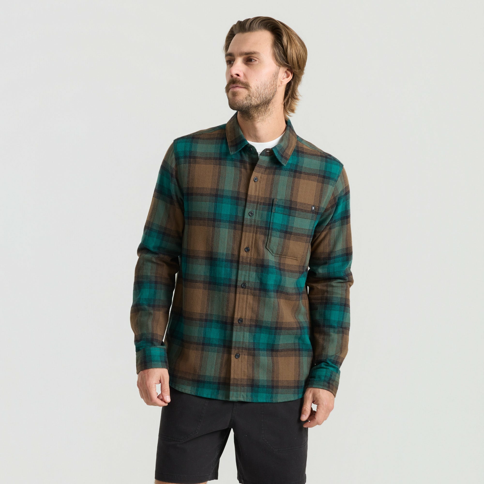 Crossroads Organic Cotton Flannel in Mushroom