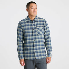 Crossroads Organic Cotton Flannel in Deep Blue