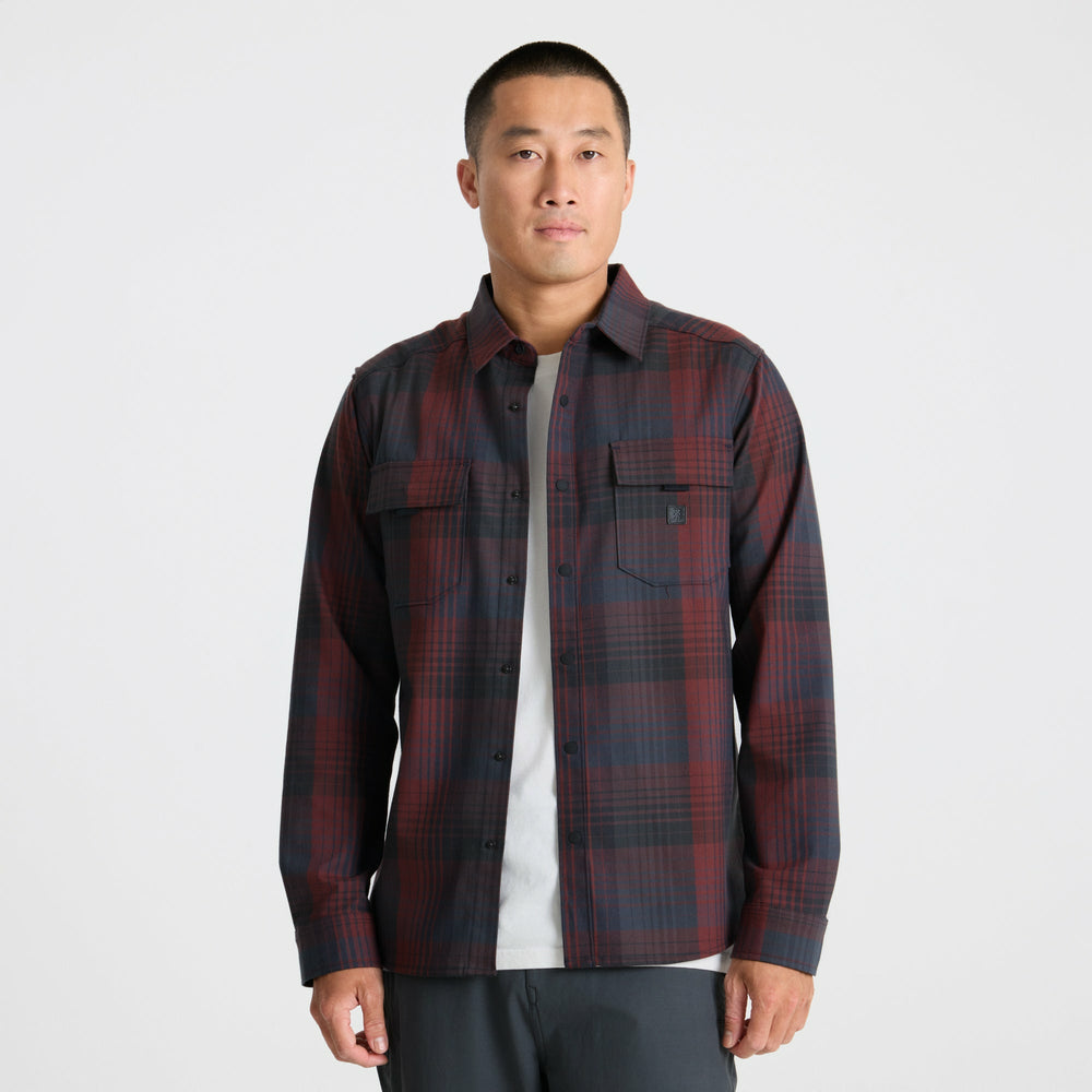 Diablo Flannel in Sangria