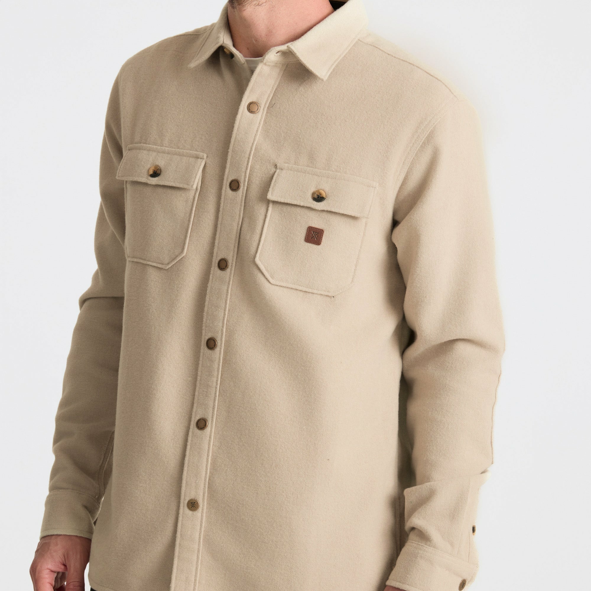 Nordsman Flannel in Fossil