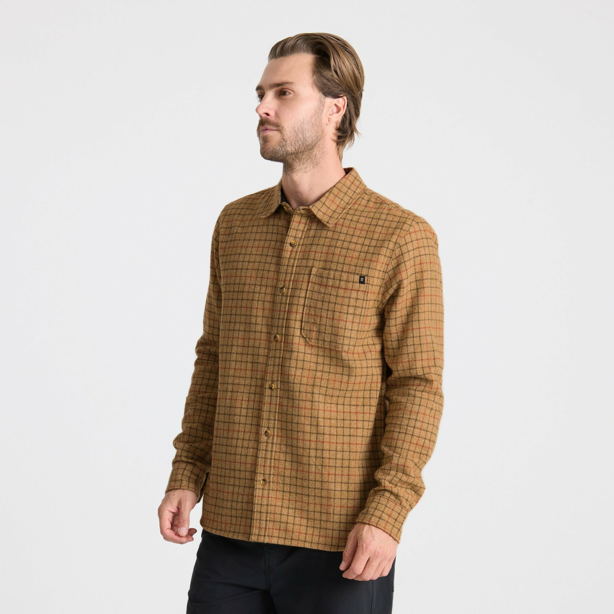 Crossroads Organic Cotton Flannel in Khaki
