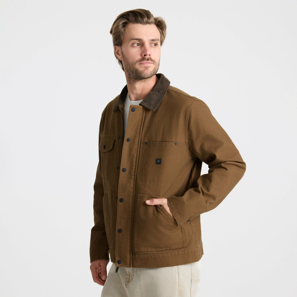 Open Roads Waxed Canvas Jacket in Otter