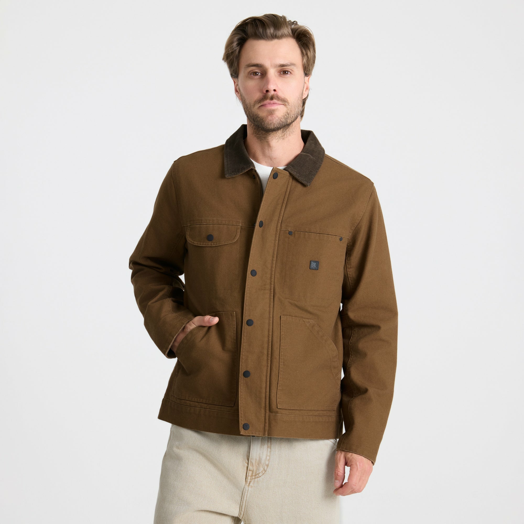 Open Roads Waxed Canvas Jacket in Otter