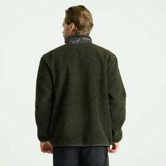 Campover Fleece Zip Hoodie in Dark Military