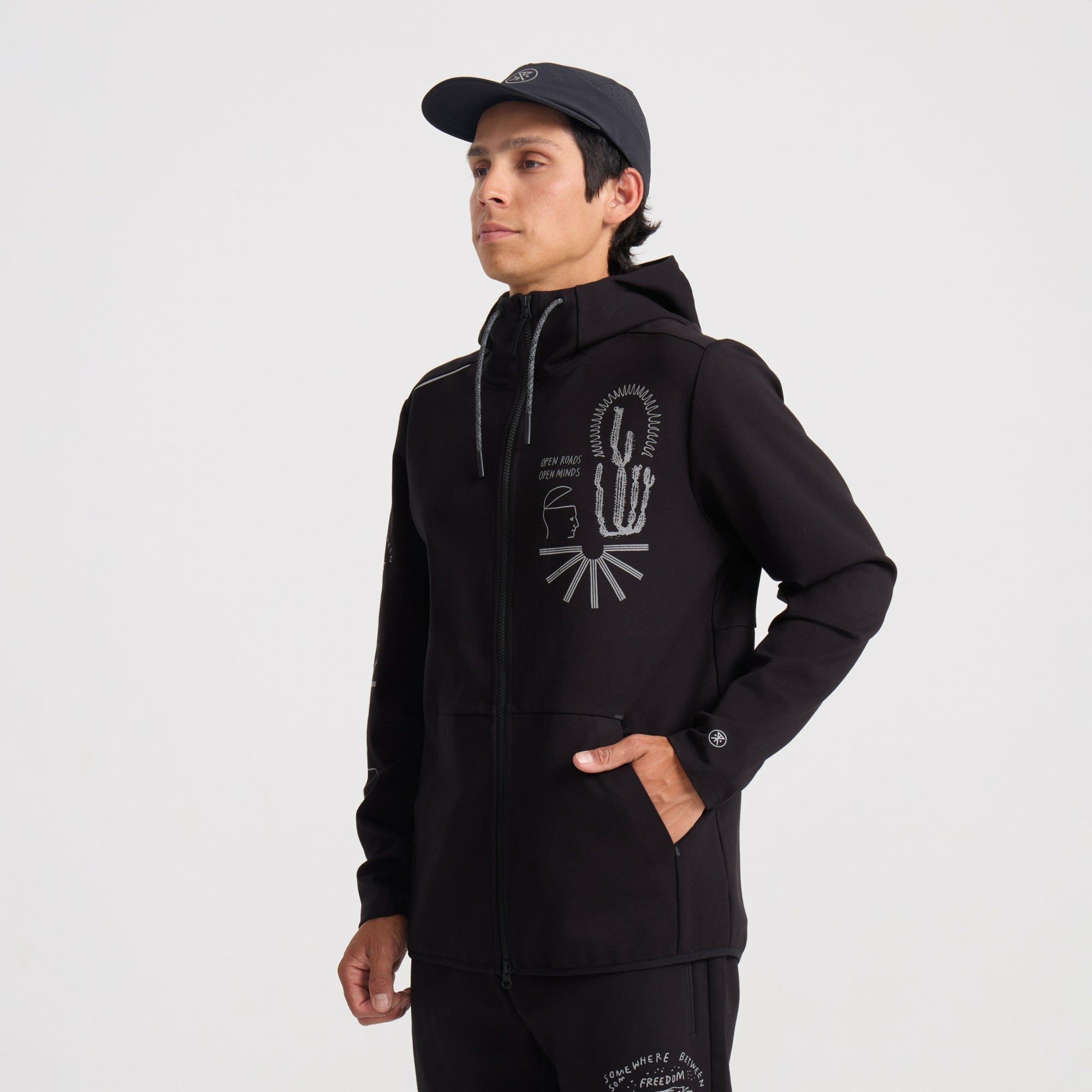 El Morro Zip Fleece 2.0 Hoodie in Black